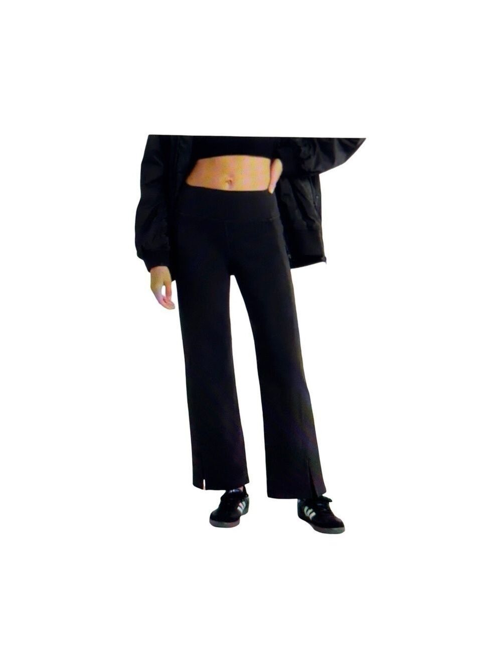 Zella Zelfit High Waist Wide Leg Pocket Pants. Black